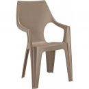 Садовый стул Keter DANTE с высокой спинкой 57x57x89 см, бежевый (29187057587)