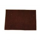 Foot mat 40x60cm, fabric, dark brown