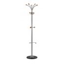 Halmar Clothes Hanger Stand W46 D38xH180cm, Metal / Wood, Silver (V-CH-W46-WIESZAK-SREBRNY)