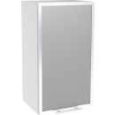 Шкаф для ванной комнаты Halmar VENTO GV-40/72 с деревянной плитой / стеклом, 40x72x30 см, белый (V-UA-VENTO-GV-40/72-LEWA)