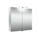 Шкаф Garda 80 с зеркалом и боковыми зеркалами (2102500) NEW