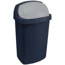 Корзина для мусора Curver Roll Top 50 л, 40,7x30,6x72,5 см, темно-синяя (0803977266)