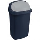 Curver Waste Bin Roll Top 50L, 40.7x30.6x72.5cm, Dark Blue (0803977266)