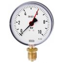 Wika Pressure Gauge with Bottom Connection 1/2" D80mm