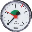 Wika Pressure Gauge Axial 3/8" D63mm 0-4bar (14004231)