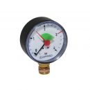 Afriso Pressure Gauge 1/4, 63mm 0-10bar vert. (63514)