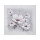 Eļļas Glezna Home4You 60x60cm, balti ziedi (84084)