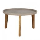 Деревянный садовый стол Home4You Sandstone, 73x73x48 см, коричневый (71823)