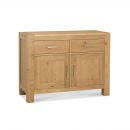 Home4You Chest of Drawers TURIN with 2 Drawers and 2 Doors 46.5x110xH82cm, Oak