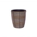 Home4You Flower Pot Wicker 21x24cm, Grey (38066)