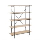 Home4You Helena Shelf, 120x39x165cm, Black (20059)