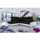 Eltap Loreto Sawana/Soft Pull-Out Corner Sofa 60x260x102cm, Black (Lor_60)