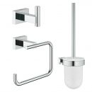 Grohe Essentials Cube City 3-in-1 Accessory Set, Chrome, 40757001