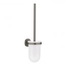 Grohe Essentials New, toilet brush set with holder
