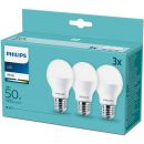 Philips LED Bulb 7W (50W) 680lm A60 E27 230V 3000K, 3pcs