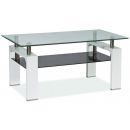Signal Lisa II Glass Coffee Table, 110x110x55cm, White (LISA2WH)