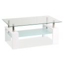Signal Lisa Glass Coffee Table, 100x60x55cm, Transparent (LISABASIC2TB)