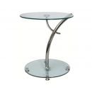 Signal Glass Coffee Table, 50x50x55cm, Transparent