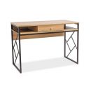 Signal Table Desk, 110x48x76cm, Black, Oak (TABLOB)
