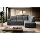 Eltap Siber Loco Corner Pull-Out Sofa 186x270x93cm, Grey (CO-SIB-RT-06LO)