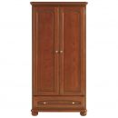 Black Red White Bavaria Wardrobe, 63x101.50x200cm, Oak (S11-DSZF2D1S-KA/OW)