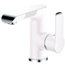 Aqualine Premium Bianca L Bathroom Sink Mixer White (246910)