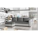 Eltap Newark Sawana/Sawana Corner Pull-Out Sofa 57x237x90cm, Grey (Na16)