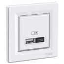 Schneider Electric Asfora Surface-Mounted Data Outlet, White (EPH2700321)