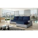 Eltap Black Kronos/Paros Corner Pull-Out Sofa 165x245x90cm, Blue (Ng21)