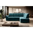 Eltap Siber Lux Corner Pull-Out Sofa 186x270x93cm, Green (CO-SIB-RT-39LU)