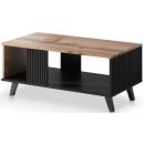 Halmar Random Law 1 Coffee Table, 92x50x40cm Light Brown, Black (V-PL-RANDOM-LAW-1)