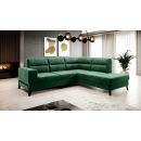 Eltap Cassara Lux Corner Pull-Out Sofa 237x277x100cm, Green (CO-CAS-RT-35LU)