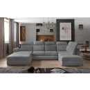 Eltap Evanell Monolith Corner Pull-Out Sofa 216x336x102cm, Grey (Evl_43)