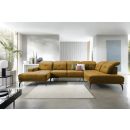 Eltap Bretan Loco Corner Sofa 205x350x107cm, Yellow (CO-BRE-RT-45LO)