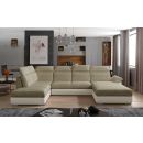 Eltap Evanell Berlin/Soft Corner Pull-Out Sofa 216x336x102cm, Beige (Evl_37)