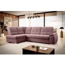 Eltap Sado Velvetmat Corner Pull-Out Sofa 192x272x95cm, Pink (CO-SAD-LT-24VE)