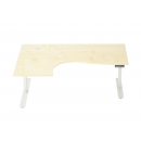 Electric Height Adjustable Desk 175x120cm White/Maple (28-0565-01)