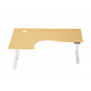 Electric Height Adjustable Desk 175x120cm WhiteMelamine (28-0565-19)