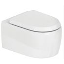 Duravit Qatego Wall-Mounted Toilet Bowl Without Seat, White (KK QATEGO RIMLESS WH)