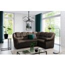 Eltap Lord II Dora Corner Pull-Out Sofa 190x243x105cm, Brown (LII_088)