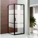 Toskana 90x90cm H=195cm Square Shower Enclosure Black (44238)