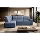 Eltap Siber Gojo Corner Pull-Out Sofa 186x270x93cm, Blue (CO-SIB-LT-40GO)