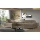 Eltap Lacante Cloud Corner Pull-Out Sofa 202x354x92cm, Brown (CO-LAC-LT-20NU)