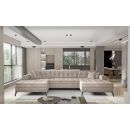 Eltap Vertizo Light Corner Pull-Out Sofa 170x350x93cm, Beige (CO-VER-UV-18LE)