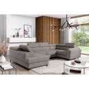 Eltap Escada Palacio Corner Pull-Out Sofa 200x330x98cm, Grey (Esc_76)