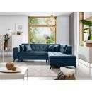 Eltap Lanvin Savoi Corner Pull-Out Sofa 210x260x93cm, Blue (CO-LAN-RT-40SA)