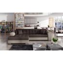 Eltap Sorento Jasmine/ Jasmine Corner Pull-Out Sofa 58x295x80cm, Brown (SO_12)