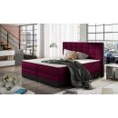 Eltap Damaso Continental Bed 180x200cm, With Mattress, Red (Dms_08_1.8)
