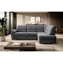 Eltap Siber Corner Pull-Out Sofa 186x270x93cm, Grey (CO-SIB-RT-06SO)