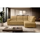 Eltap Siber Cloud Corner Pull-Out Sofa 186x270x93cm, Yellow (CO-SIB-RT-45NU)